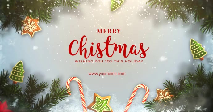 Christmas Greeting Facebook Template | PosterMyWall