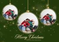 Christmas Greeting Postcard A6 template