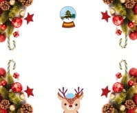 Christmas Greetings 2024 Persegi Panjang Sedang template