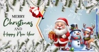 Christmas Greetings Banner Facebook Shared Image template