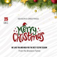 Christmas greetings card design template Iphosti le-Instagram