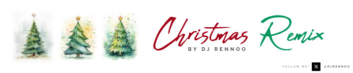 Christmas greetings card with 3 trees (1) Transparent Soundcloud template
