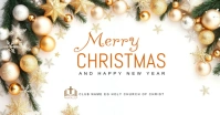 christmas greetings Facebook Shared Image template