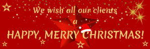 红色 Christmas Greeting Email Header Template