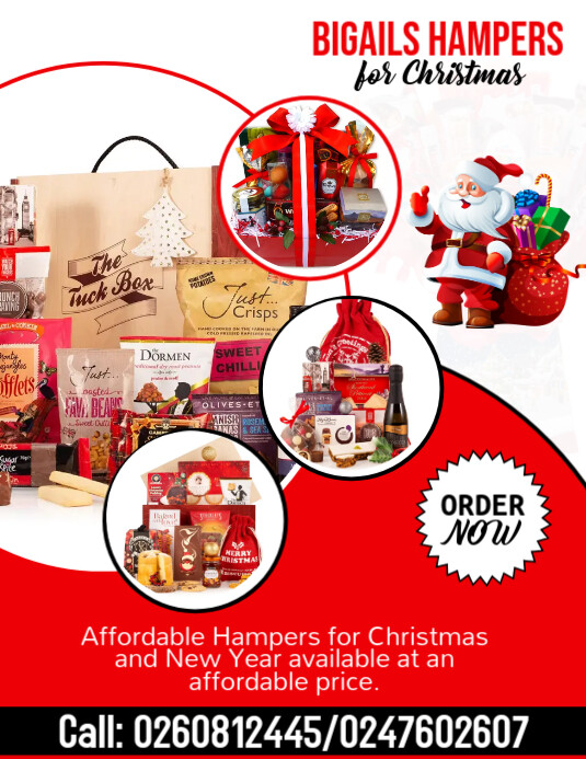 Christmas Hampers  Template  PosterMyWall Christmas Hampers  Template  PosterMyWall