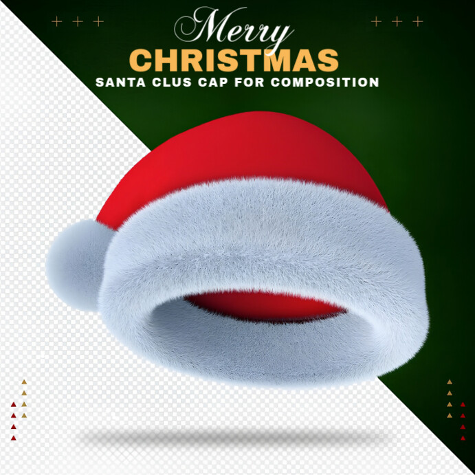 Christmas hat Instagram Post template