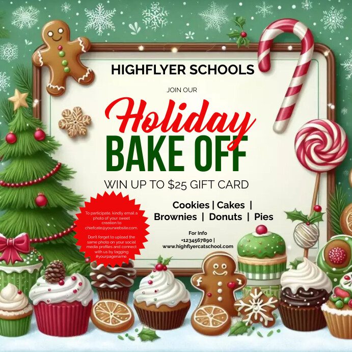 Copy Of CHRISTMAS HOLIDAY BAKE SALE BAKING CONTEST PosterMyWall copy-of-christmas-holiday-bake-sale-baking-contest-postermywall