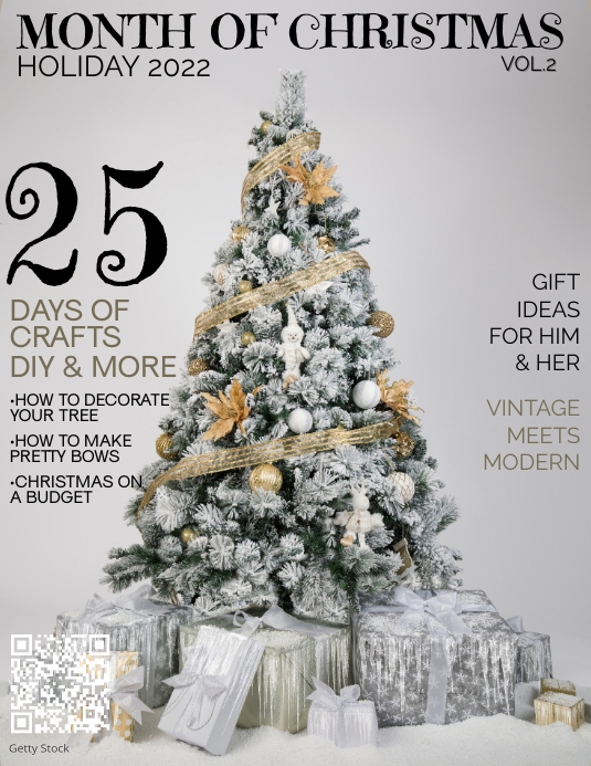 Christmas Holiday Festive Magazine Templates | PosterMyWall