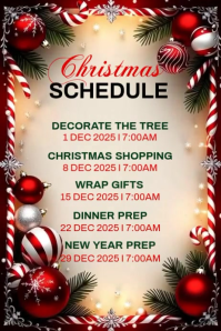 Christmas Holiday Schedule Template Iphosta