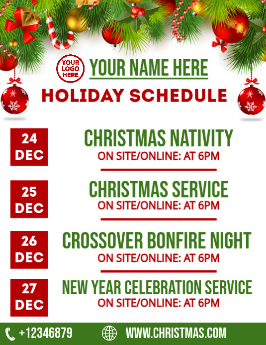 Copy Of Christmas Holidays Schedule PosterMyWall copy-of-christmas-holidays-schedule-postermywall