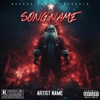 CHRISTMAS HORROR ALBUM SONG MIXTAPE COVER TEM template