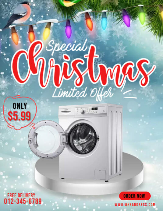 Christmas House Appliance Sale Template PosterMyWall