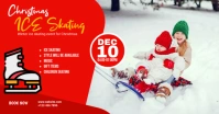 Christmas Ice Skating Banner ภาพที่แชร์บน Facebook template