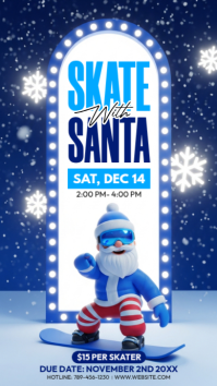 Christmas Ice Skating História do Instagram template