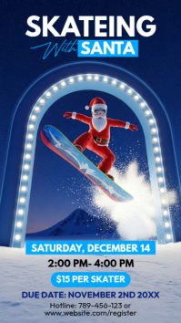 Christmas Ice Skating Instagram-Story template