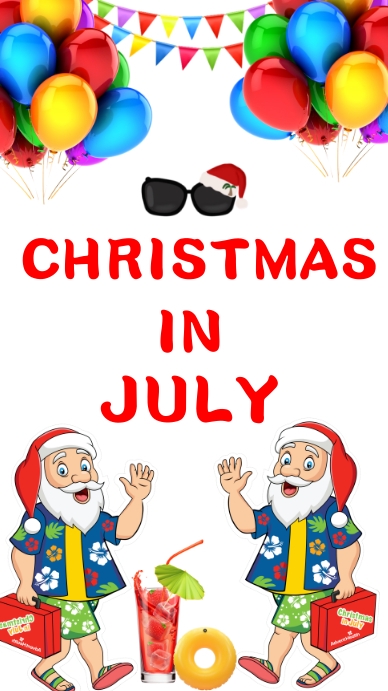 Christmas in July Template | PosterMyWall