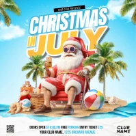 christmas in july Сообщение Instagram template