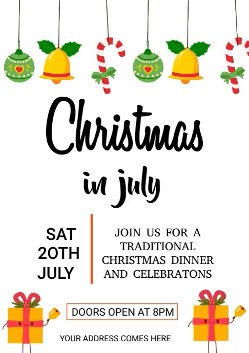 christmas in july Template | PosterMyWall