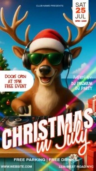 Christmas in July party event design template Indaba yaku-Instagram