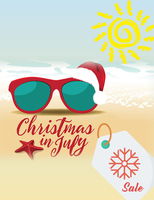 Christmas In July Flyer Template Free Christmas In July Flyer Template Free