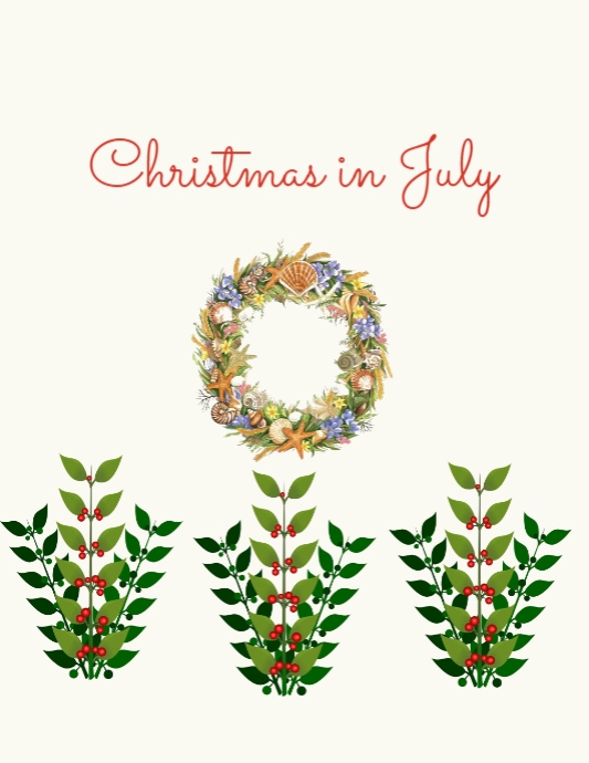 Plantilla de Christmas in July Template PosterMyWall Plantilla de Christmas in July Template PosterMyWall