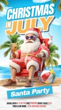 christmas in july video Instagram Story template