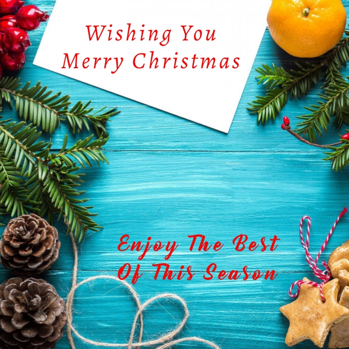 Christmas Instagram Card Template