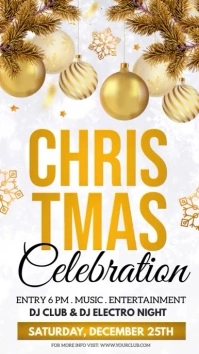 christmas instagram story Digital Display (9:16) template