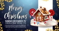 Christmas Invitation Card Portada de evento de Facebook template