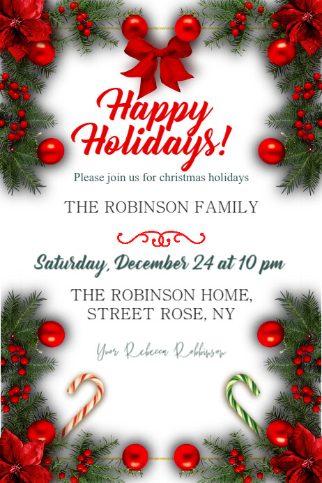 Christmas Invitation Template | PosterMyWall