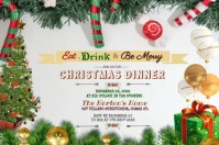 Christmas Invitation Template Etykieta