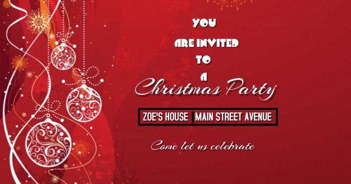 Christmas invite Template | PosterMyWall