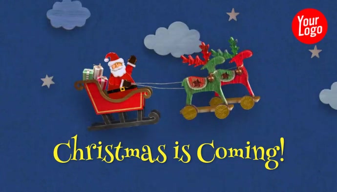 Weihnachten Kommt Santa Animation Blog Vorlage Postermywall