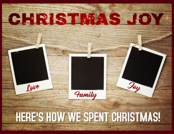 Christmas Joy Card Flyer (US Letter) template