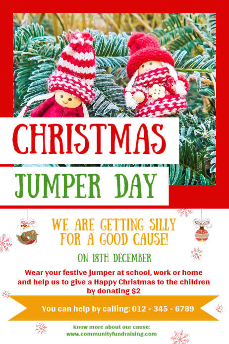Christmas Jumper Day Poster Template  PosterMyWall