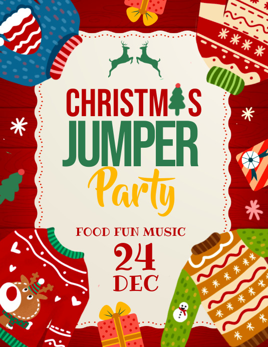Christmas jumper party Template  PosterMyWall