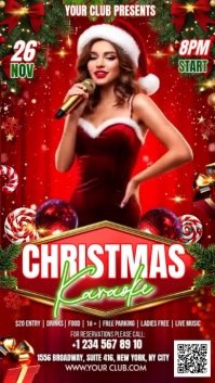 Christmas Karaoke Digitalt display (9:16) template