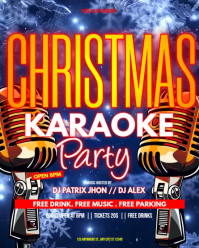 Christmas karaoke instagram portrait template