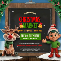 Nero Christmas Market Instagram-opslag Template