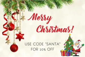 White Christmas Discount Promotion Etykieta Template