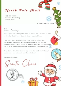 Modello Christmas letter from Santa Design Template | PosterMyWall