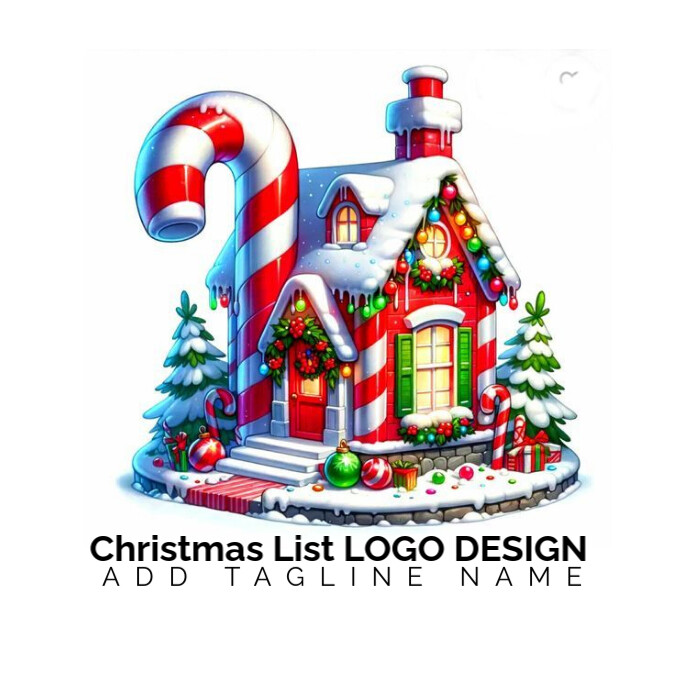 Christmas List Logo template