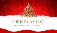 Christmas List Tag template