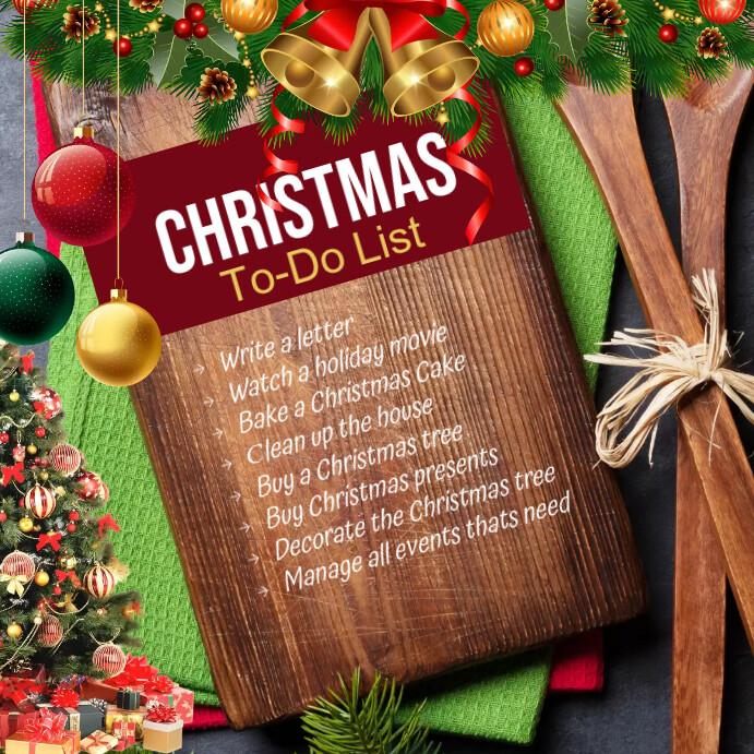 Plantilla de Christmas List | PosterMyWall