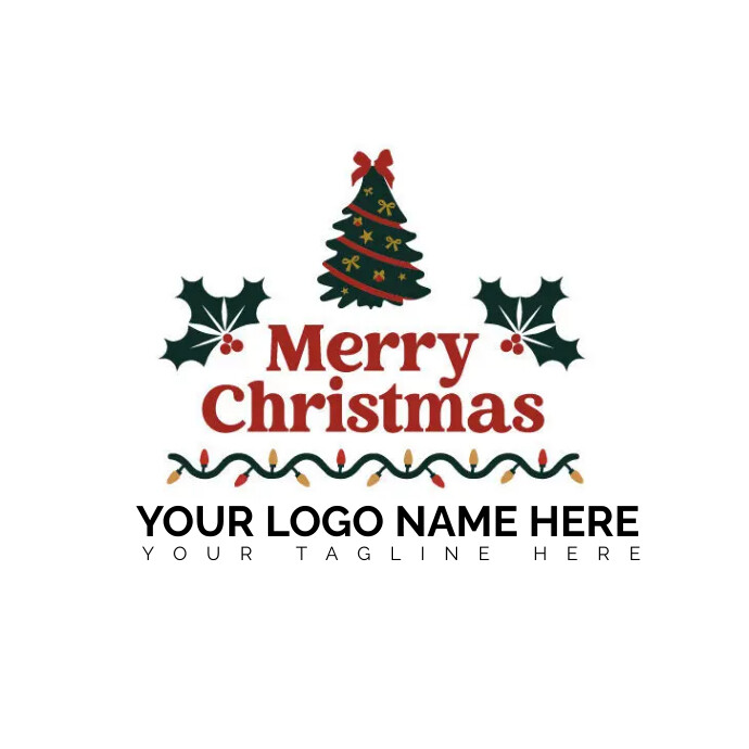 Plantilla de christmas Logo | PosterMyWall