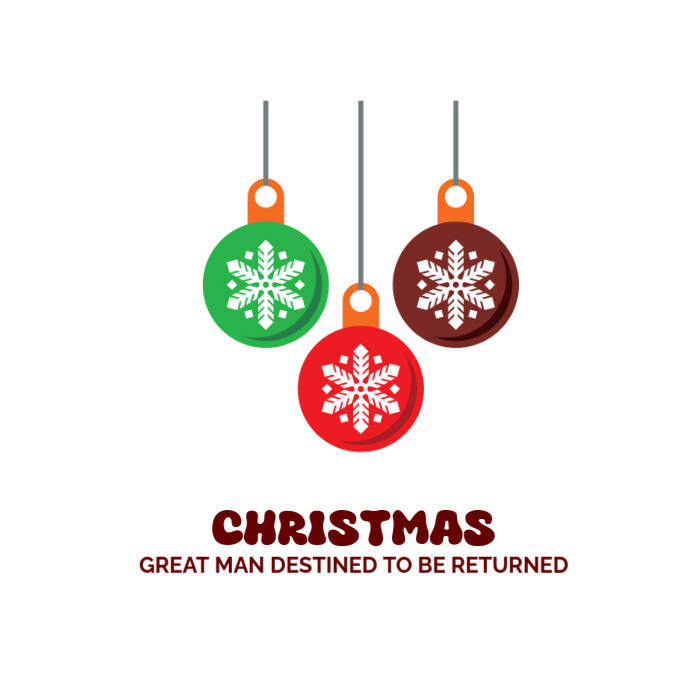 Christmas Ornament Design Logos Template | PosterMyWall