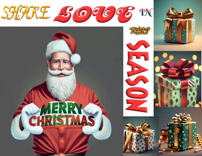 Christmas love card Flyer (US Letter) template