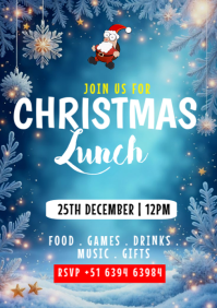 Christmas lunch A1 template