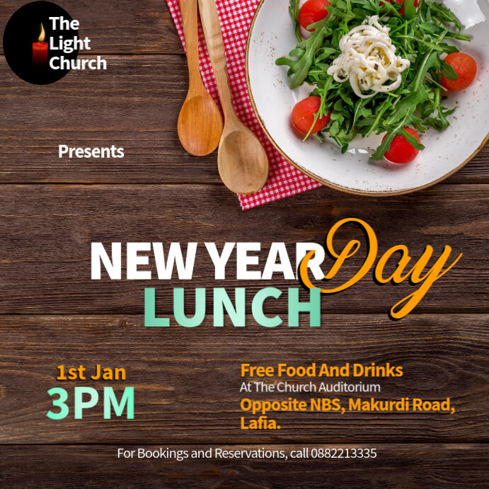Christmas lunch flyer Template PosterMyWall