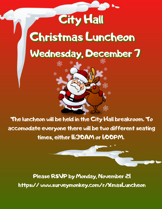 Christmas Lunch Invite Template PosterMyWall